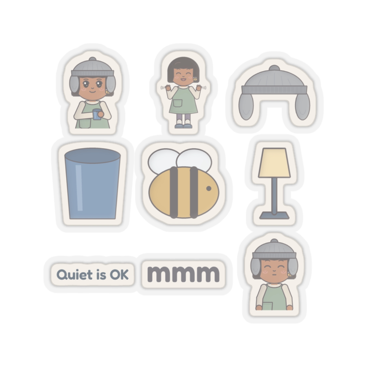 Junie's World Calm Companions Kiss-Cut Sticker