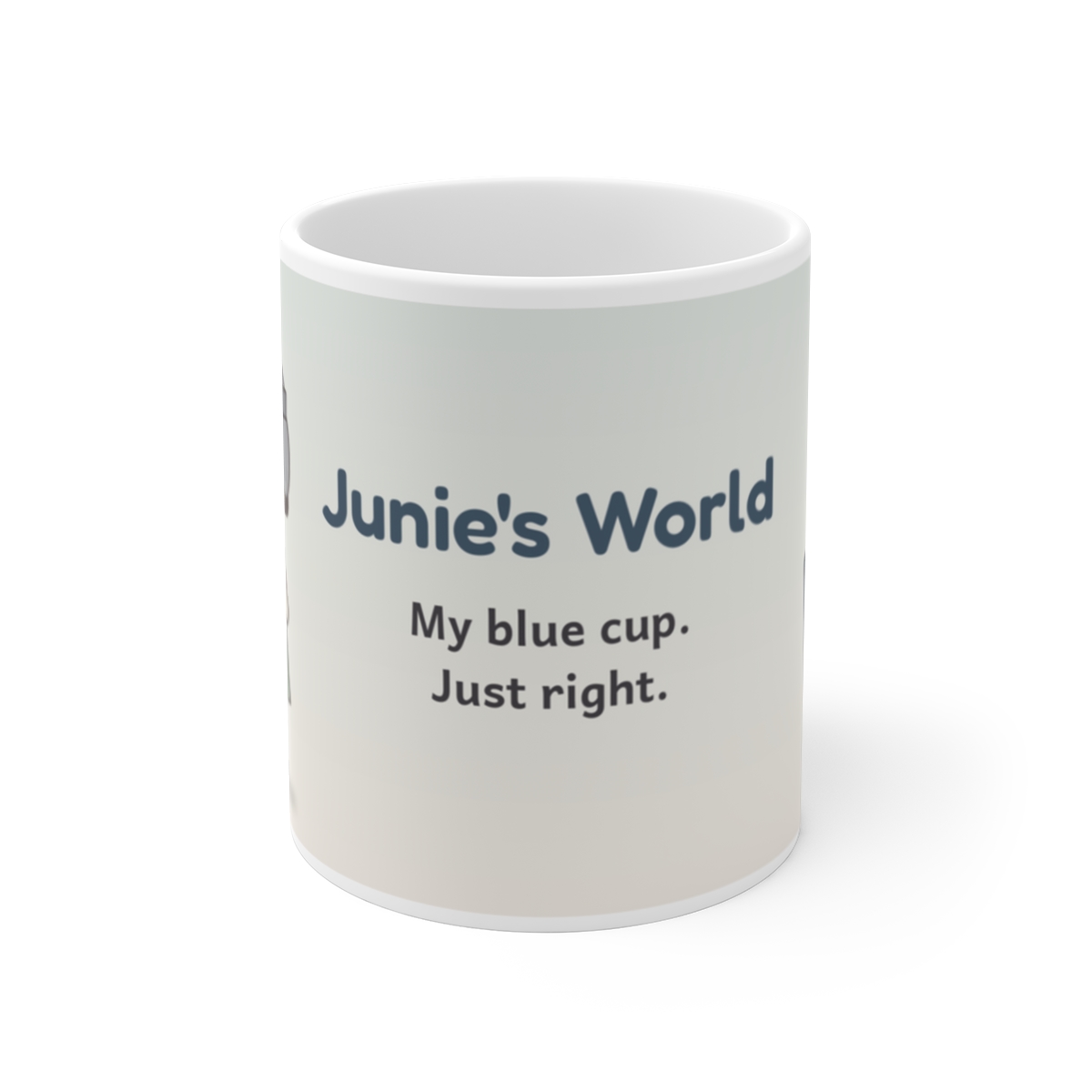 Junie's World My Blue Cup 11oz Mug