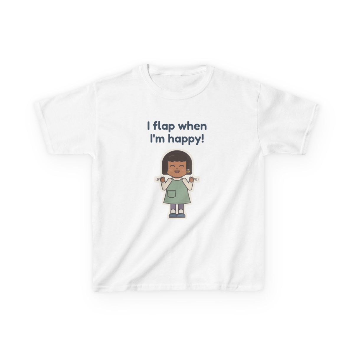 Junie's World I Flap When I'm Happy Kids Tee